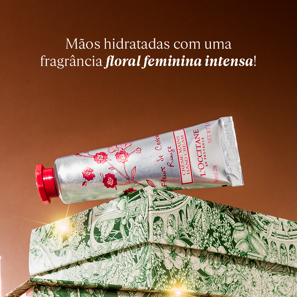Creme de M&atilde;os Desodorante Flor de Cerejeira Rouge, , large
